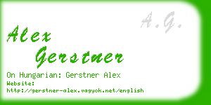 alex gerstner business card